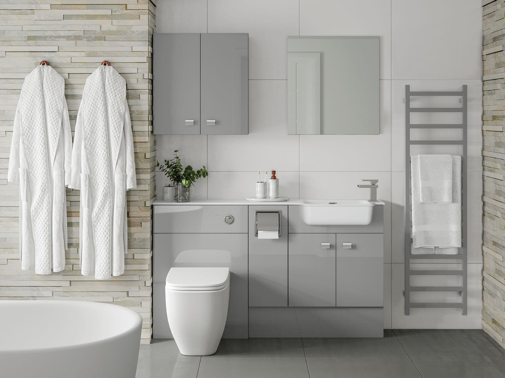 Grey mist fitted bathroom