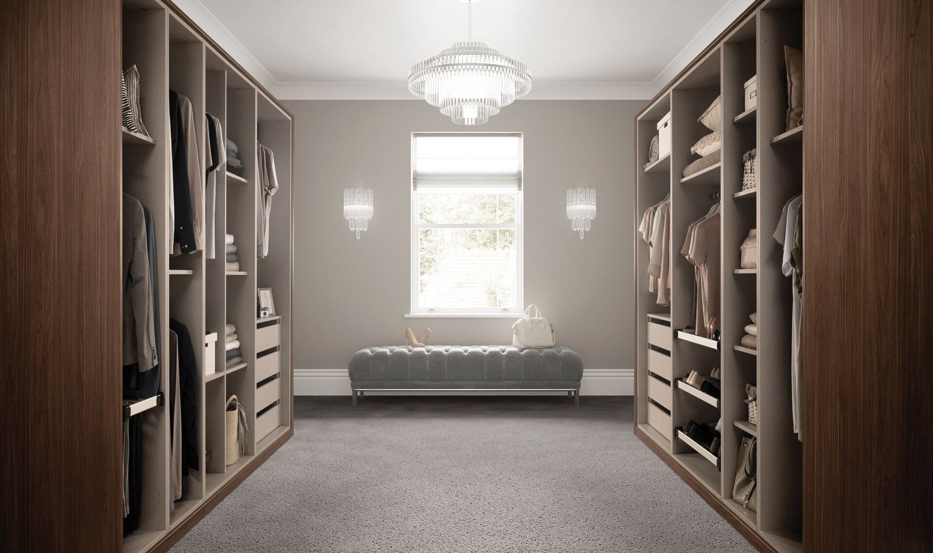 Fitted dressing room by Platinum Interiors
