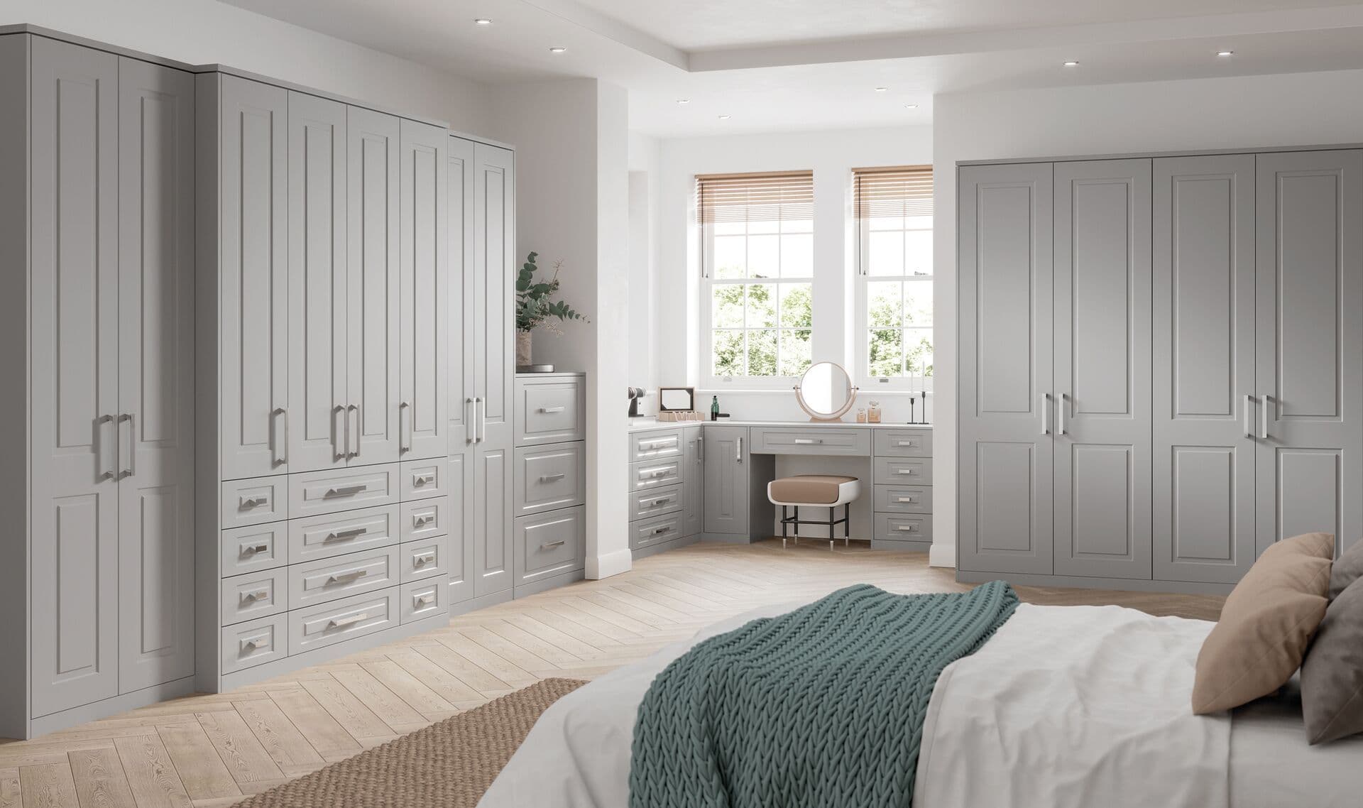 Grey mist fitted wardrobes