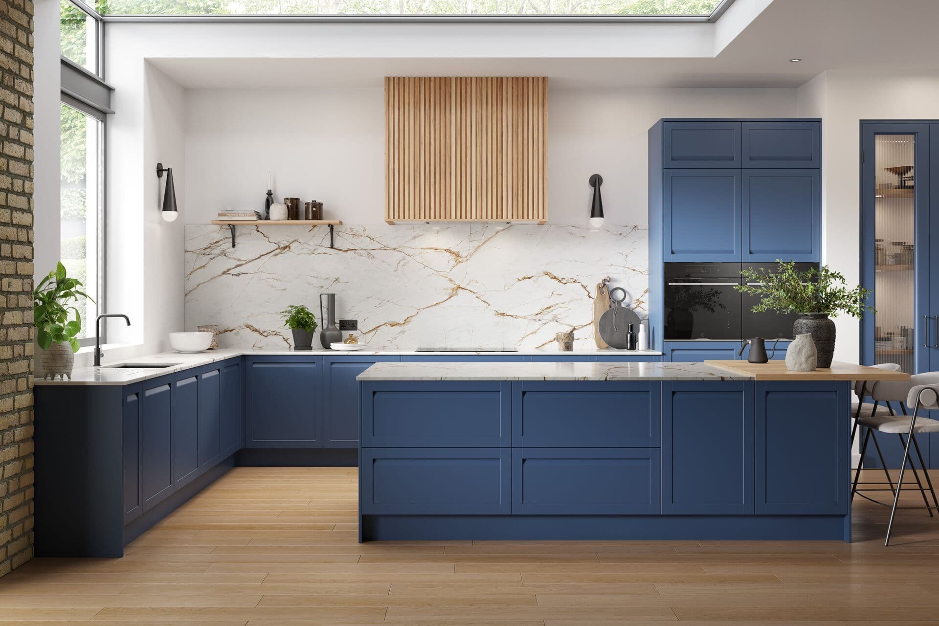 Midnight blue kitchen
