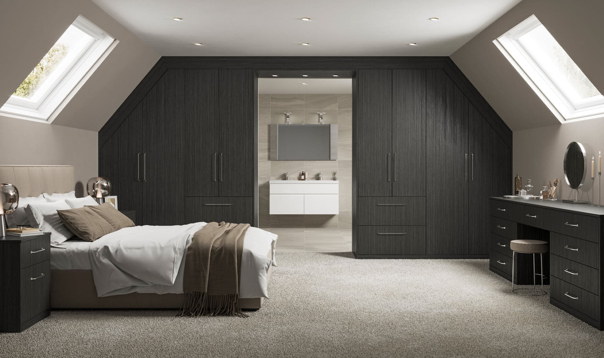 Angled Wardrobes design 1
