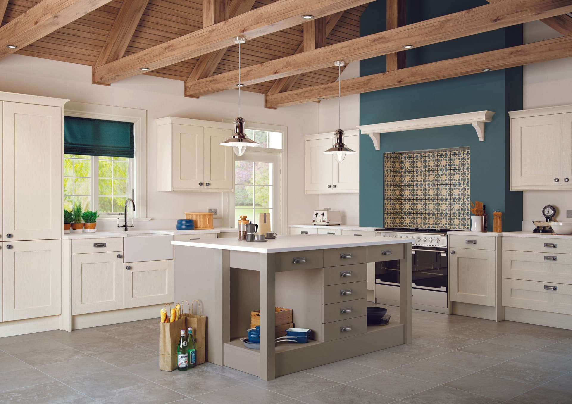 Traditional kitchen CAD design for Rotherham home