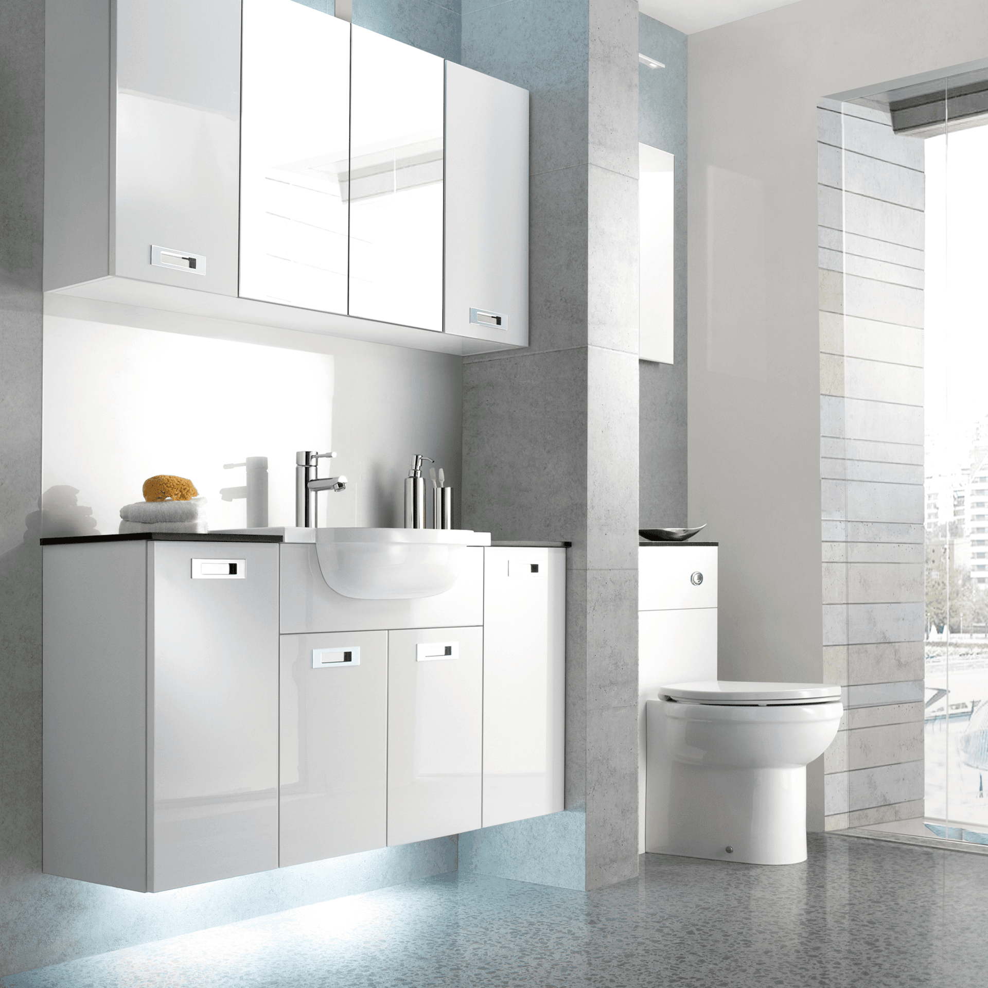 Finished bathroom by Platinum Interiors